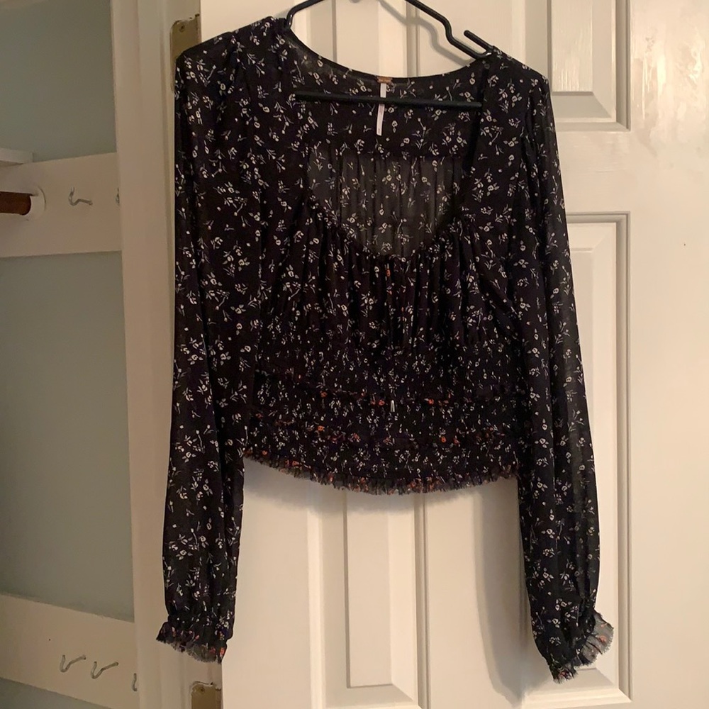 Free people crop blouse